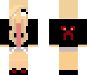 red and black herobrine girl