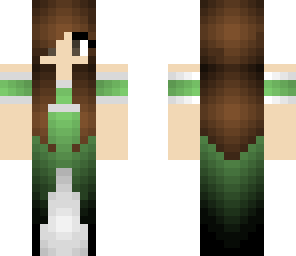 green medieval girl