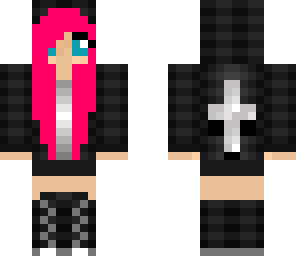 cute pink emo girl