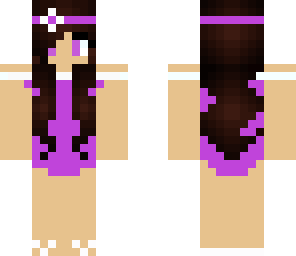 purple bathing suit