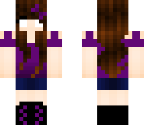 herobrine girl loves purple