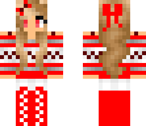 red winter girl