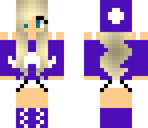 purple mustache girl