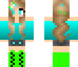 green and blue