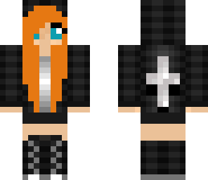 cute orange emo girl