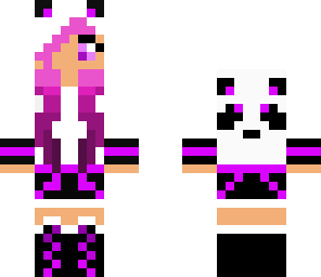pinkandpurple panda girl