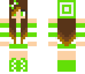 lime green girl