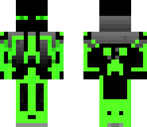 a cool green enderman