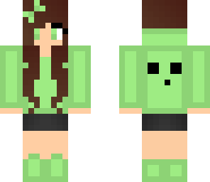green girl slime