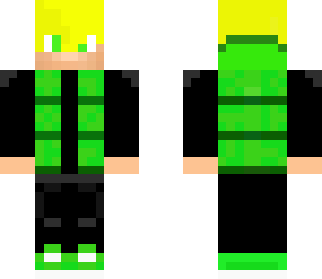 green hoodie vest