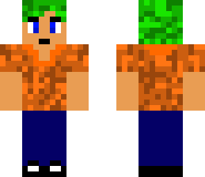 green and orange boy