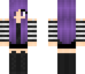 purple hair girl edit