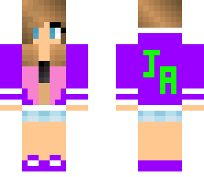 cute purple girl