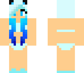 blue fox girl bikini