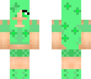 casual green girl