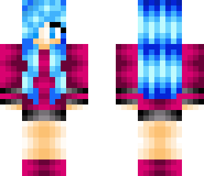 eletric blue hair