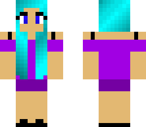 teal and purple