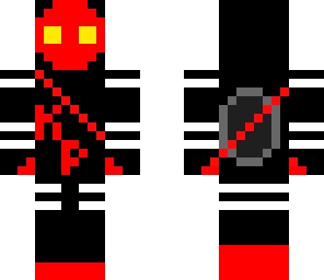 knife party red black suit