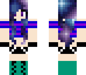 goth galaxy hair girl