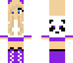 purple panda girl