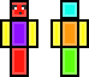 outlined rainbow slime thing
