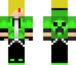 green hoodie