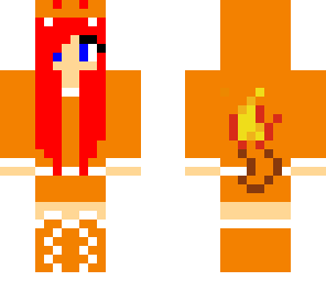 charmander gurl not mine edited to red hair