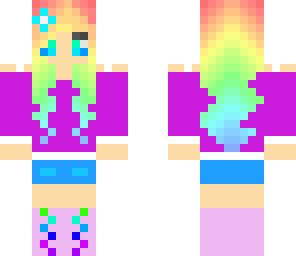 cute rainbow girl