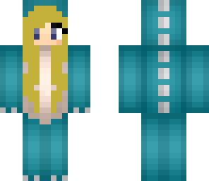 blonde dino girl