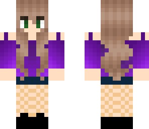 girl in purple