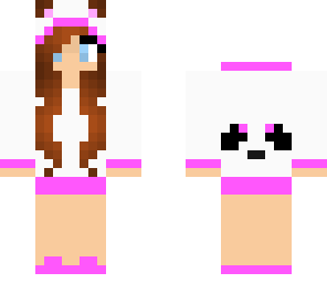 girl with panda hoodie