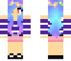 rainbow hippi flower girl