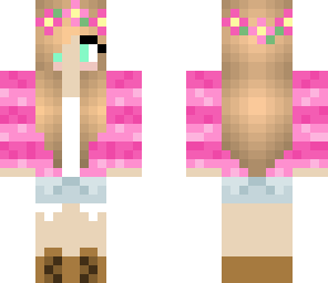 pink flower girl