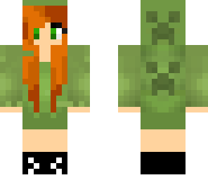 Anime Creeper Girl Minecraft Skin