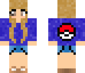 pokeball blue hoodie girl