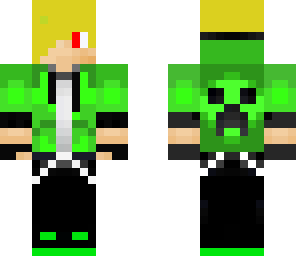 green hoodie