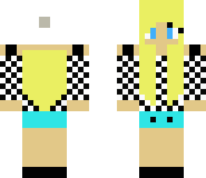 pretty checkered girl