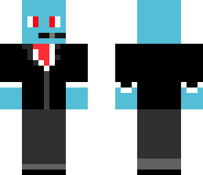 blue in suit