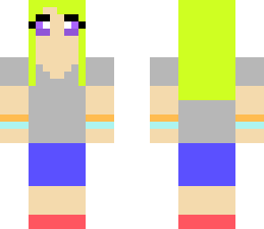 green hair girl