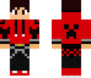 red creeper hoodie boy