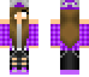 purple herobrine girl