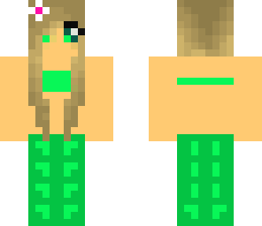 green girl mermaid