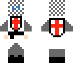 white crusader knight