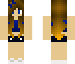 blue brunette