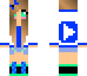 blue youtuber girl