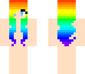 rainbow hair girl base