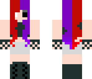 half herobrine girl