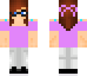 cute nerd in pink