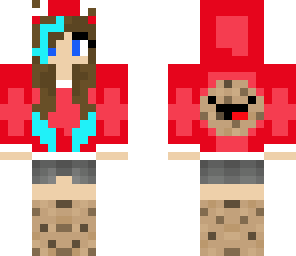 red cookie monster girl