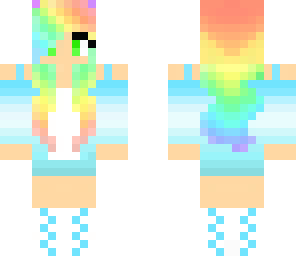 cute rainbow girl